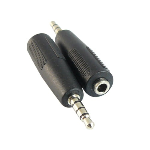 Adapter wtyk Jack 3.5mm czteropolowy na gniazdo Jack 3.5mm stereo
