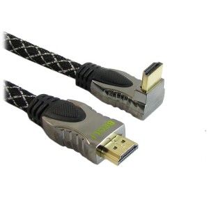 Przyłącze wtyk HDMI prosty na wtyk HDMI kątowy 1.5m