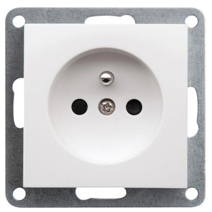 Gniazdo z uziemieniem podtynkowe 16A/230V, biały