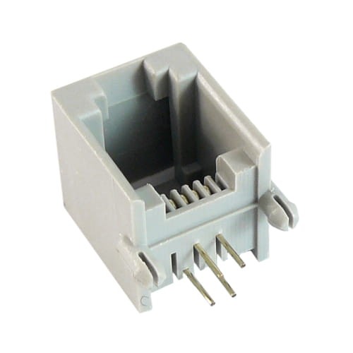 Gniazdo telefoniczne montażowe PCB 6p4c