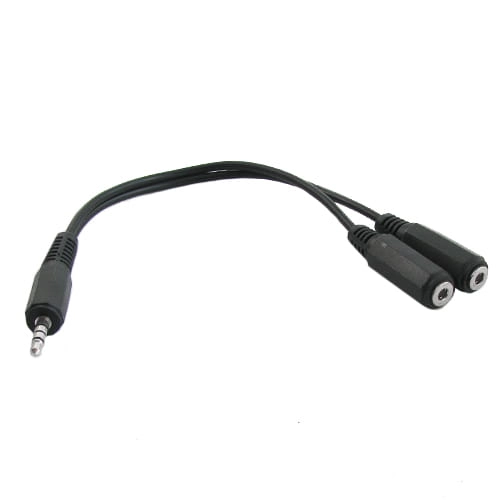 Rozgałęźnik wtyk Jack 3.5mm 4-polowy na 2gniazda Jack 3.5mm 4-polowe
