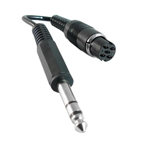 Adapter gniazdo DIN 5-pinowe 590 na wtyk Jack 6.3mm 