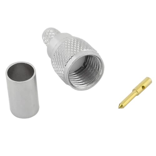 Wtyk miniUHF na kabel RG59 zaciskany