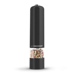 Młynek do pieprzu soli przypraw elektryczny czarny 