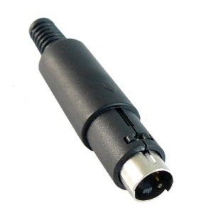 Wtyk miniDIN SVHS 4-pin na kabel złącze S-Video męskie do lutowania