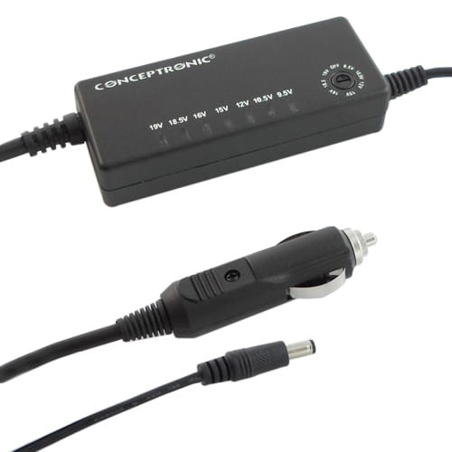 Zasilacz samochodowy uniwersalny 9.5-19V 40W 8 końcówek