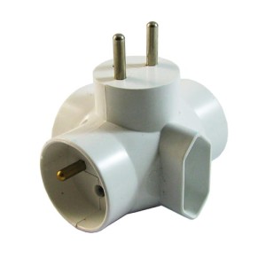 Rozgałęźnik 3 x 16A+1 x 2,5A z zabezpieczeniem przepięciowym