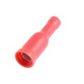  Konektor cylindryczny żeński 64109 izolowany czerwony przekrój przewodu 0.25 - 1 mm2 - opakowanie 100 sztuk