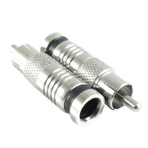 Wtyk RCA (cinch) na kabel meralowy skręcany