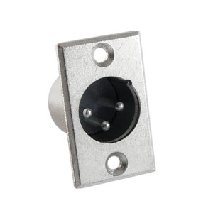 Wtyk mikrofonowy XLR 3pin do obudowy