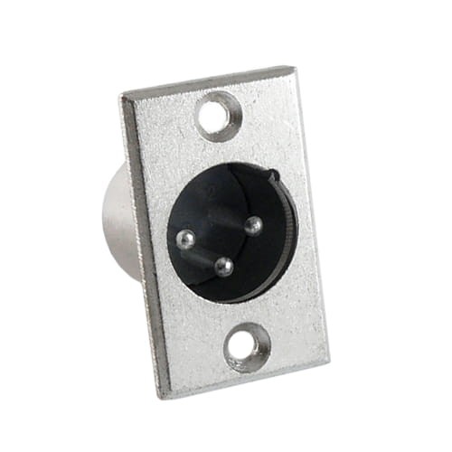 Wtyk mikrofonowy XLR 3pin  do obudowy
