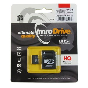 Karta micro SDHC 64 GB+1 adapter cl10