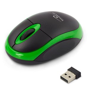 Mysz bezprzewodowa VULTURE USB czarno-zielona