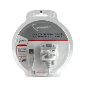 Przyłącze wtyk USB typu A na wtyk COM RS232 9 pin aktywne