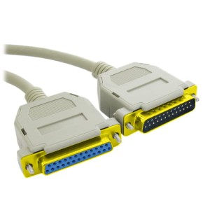 Przyłącze wtyk DB 25 (LPT) na gniazdo DB 25 (LPT) 1.8m HQ