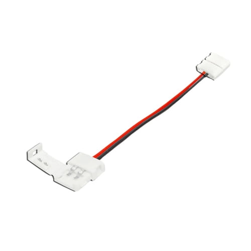 Złącze taśmy LED 8mm dwustronne zatrzaskowe z przewodem