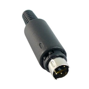 Wtyk miniDIN/SVHS 5-pinowy na kabel