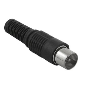 Wtyk antenowy prosty na kabel (długi)