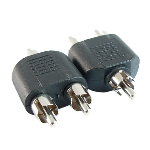 Rozgałęźnik wtyk RCA na 2 wtyki RCA