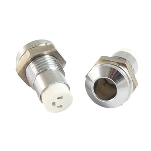 Oprawka do diod LED metalowa chromowana 5mm wypukła