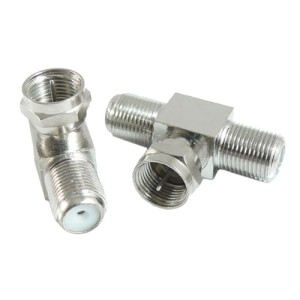 Trójnik - wtyk F na dwa gniazda F