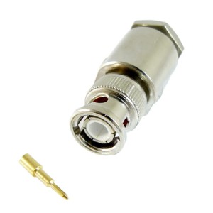 Wtyk BNC na kabel RG11 lutowany