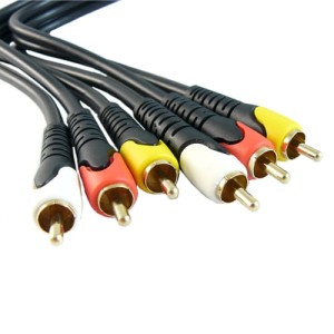 Przyłącze 3 wtyki RCA na 3 wtyki RCA (AV) BEGLI 1.2m