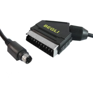 Przyłącze wtyk SCART (EURO) na wtyk SVHS 4pin BEGLI 1.5m