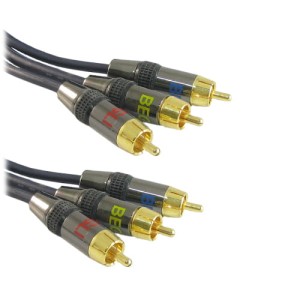 Przyłącze 3 wtyki RCA na 3 wtyki RCA (AV) PROFi 1.5m