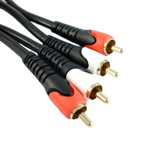 Przyłącze 2 wtyki RCA na 2 wtyki RCA łezka15m