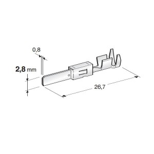 Konektor JPT WP M280 przekrój przewodu 0.5 - 1.5 mm2 - 100 szt.