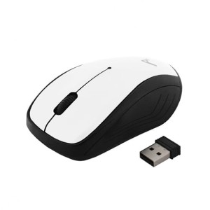 Mysz bezprzewodowa 2400 DPI 2.4GHz USB biała optyczna do komputera