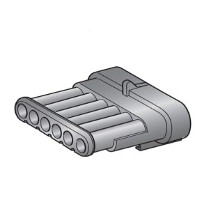 Obudowa konektora M150 (męskiego) sześciodrożna MTA