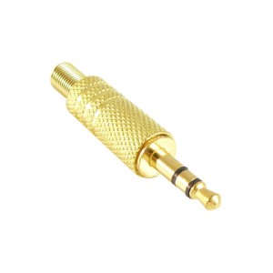 Wtyk Jack 3.5mm stereo złocony