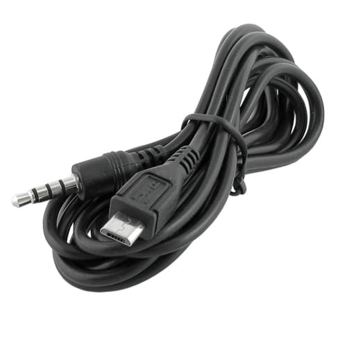 Przyłącze USB wt.microUSB na wtyk 3.5 (4-polowy) 1.5m