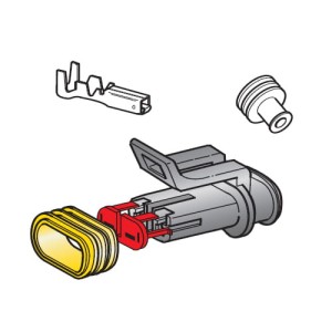 Obudowa konektora F150 (żeńskiego) dwudrożna MTA
