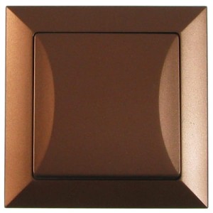 Wyłącznik prądu podtynkowy pojedyńczy miedż OPAL