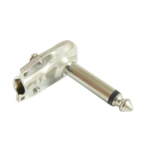Wtyk Jack 6.3mm mono kątowy metalowy