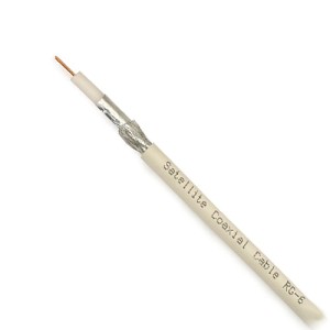 Kabel koncentryczny RG 6U/NS100-Cu Ohm do anten satelitarnych (10m)